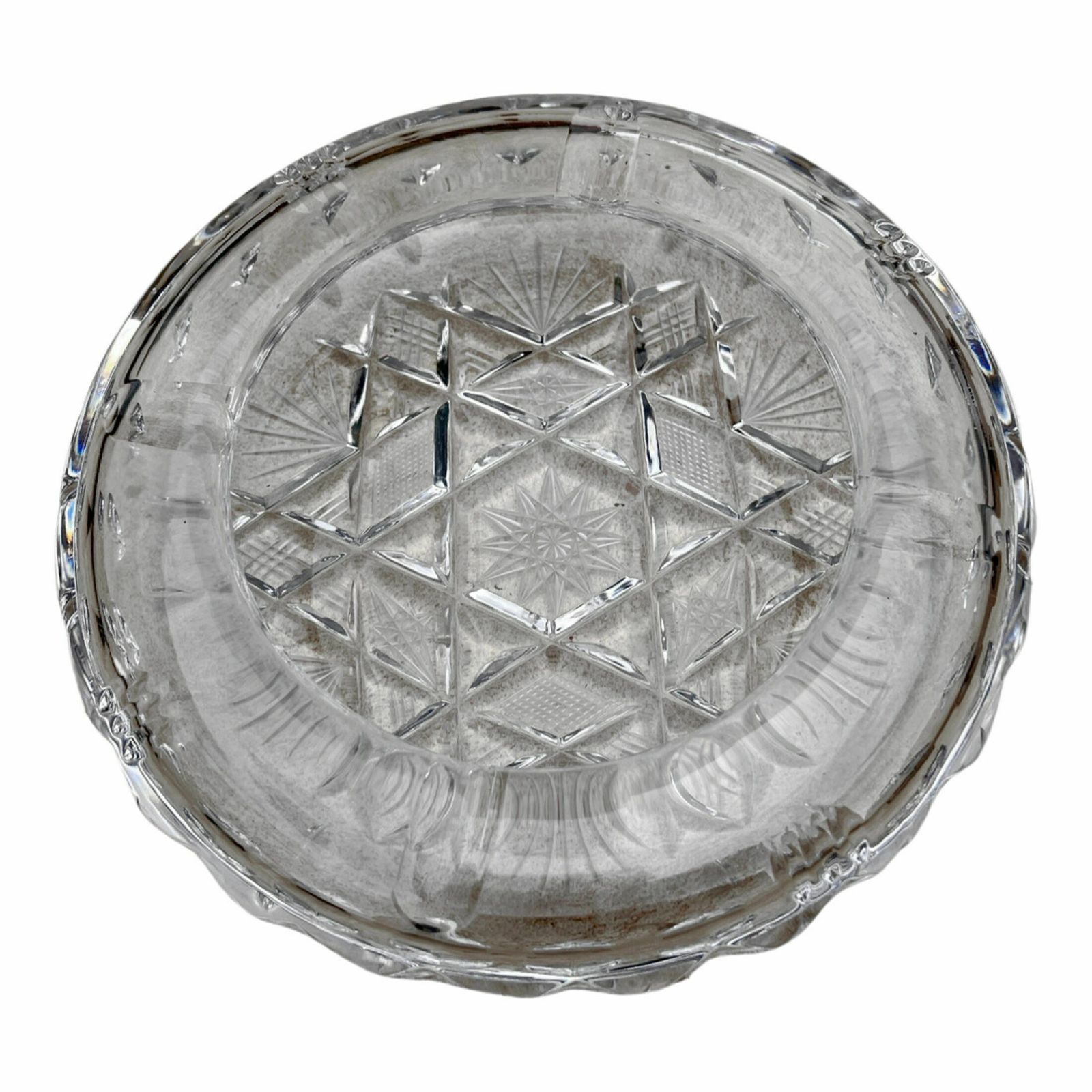 photo for sale Large Crystal Ashtray From Huta Szkła Julia, Poland, 1980s.