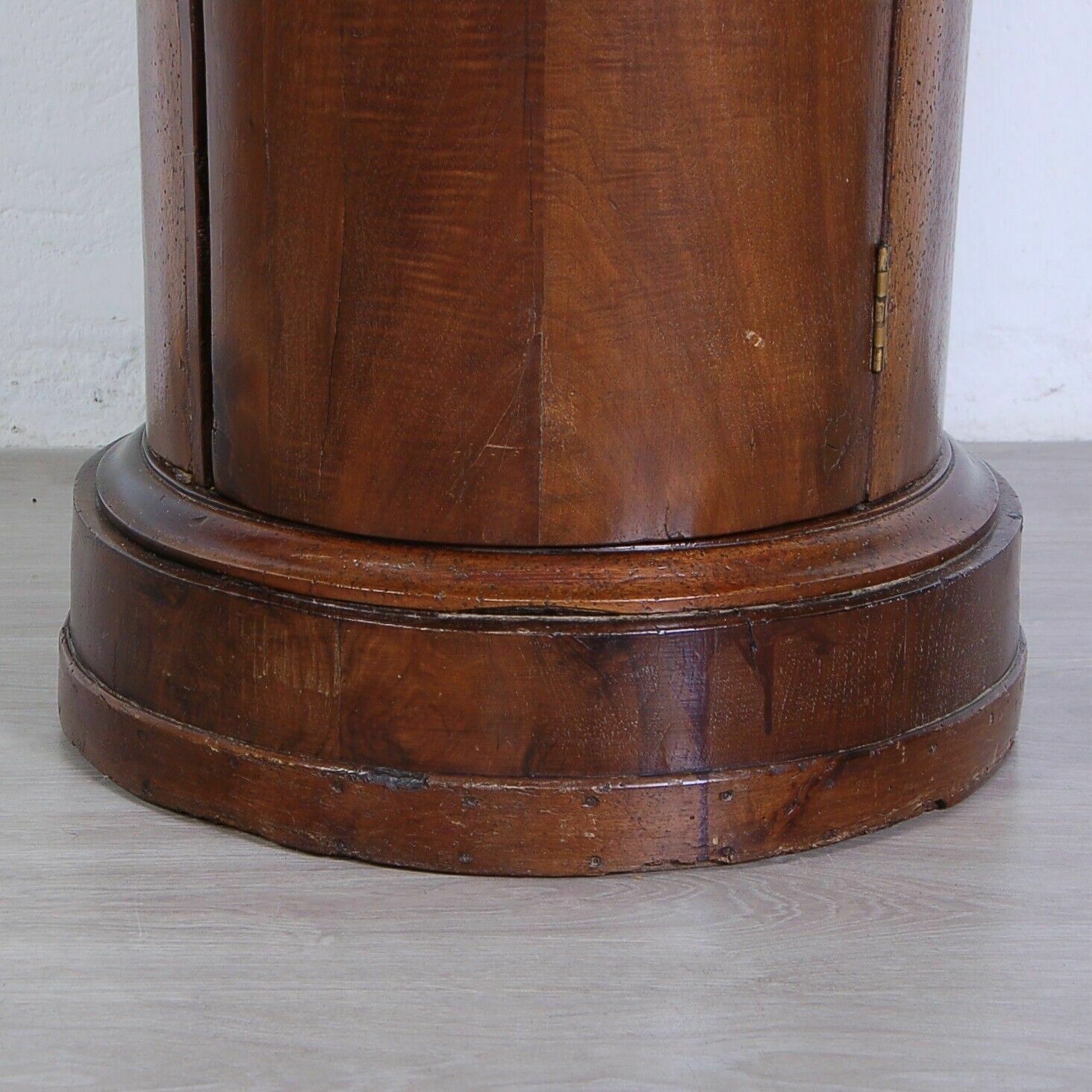 Wooden Column Bedside Table Empire Trestle Cylinder Cabinet With Mid 19th Century Door photo buy