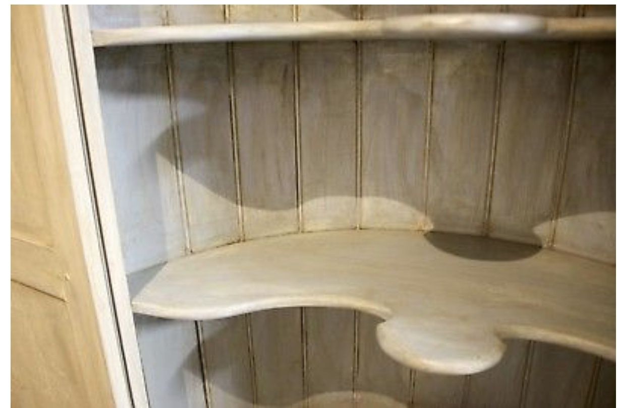 French Painted Corner Cabinet` photo furniture