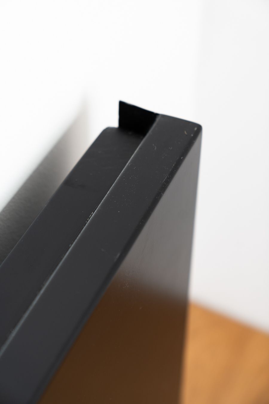Black Painted Led Luminous Signs With Plexiglas Writing. photo vinterior