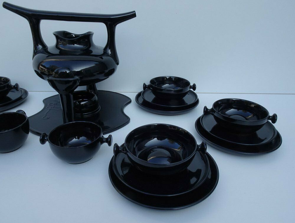 Home Decor Model Zen Tea Service By Luigi Colani, Friesland, Germany, 1980s, Set Of 23 photo