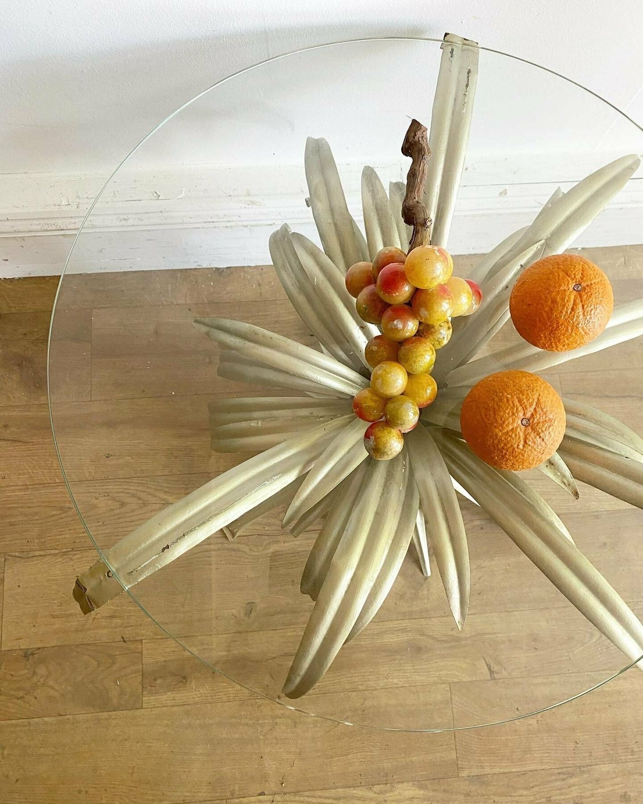Mid Century French Toleware Wheatsheaf Table photo buy