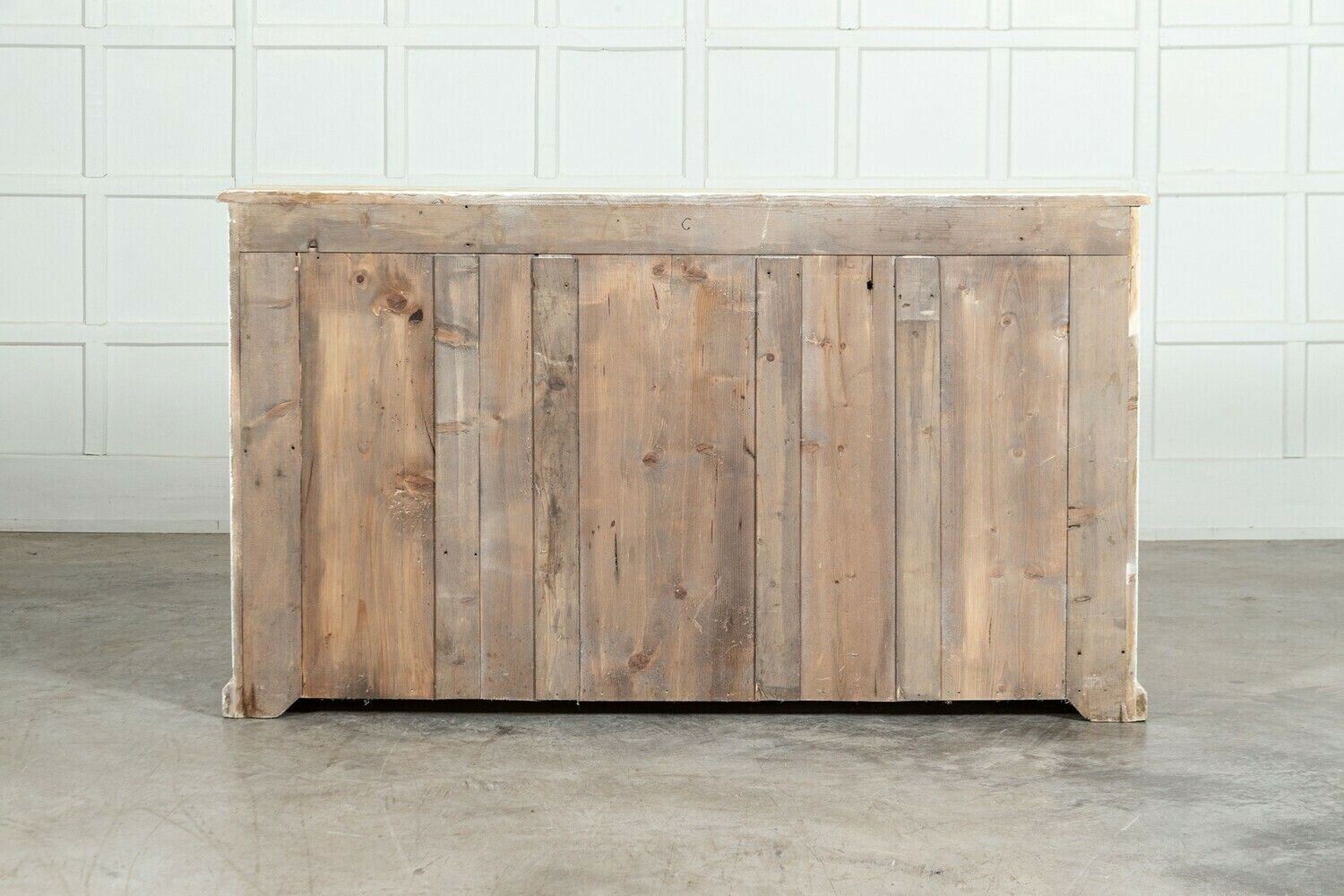 4543.0 Large 19thc English Bleached Pine Haberdashery Drawers photo
