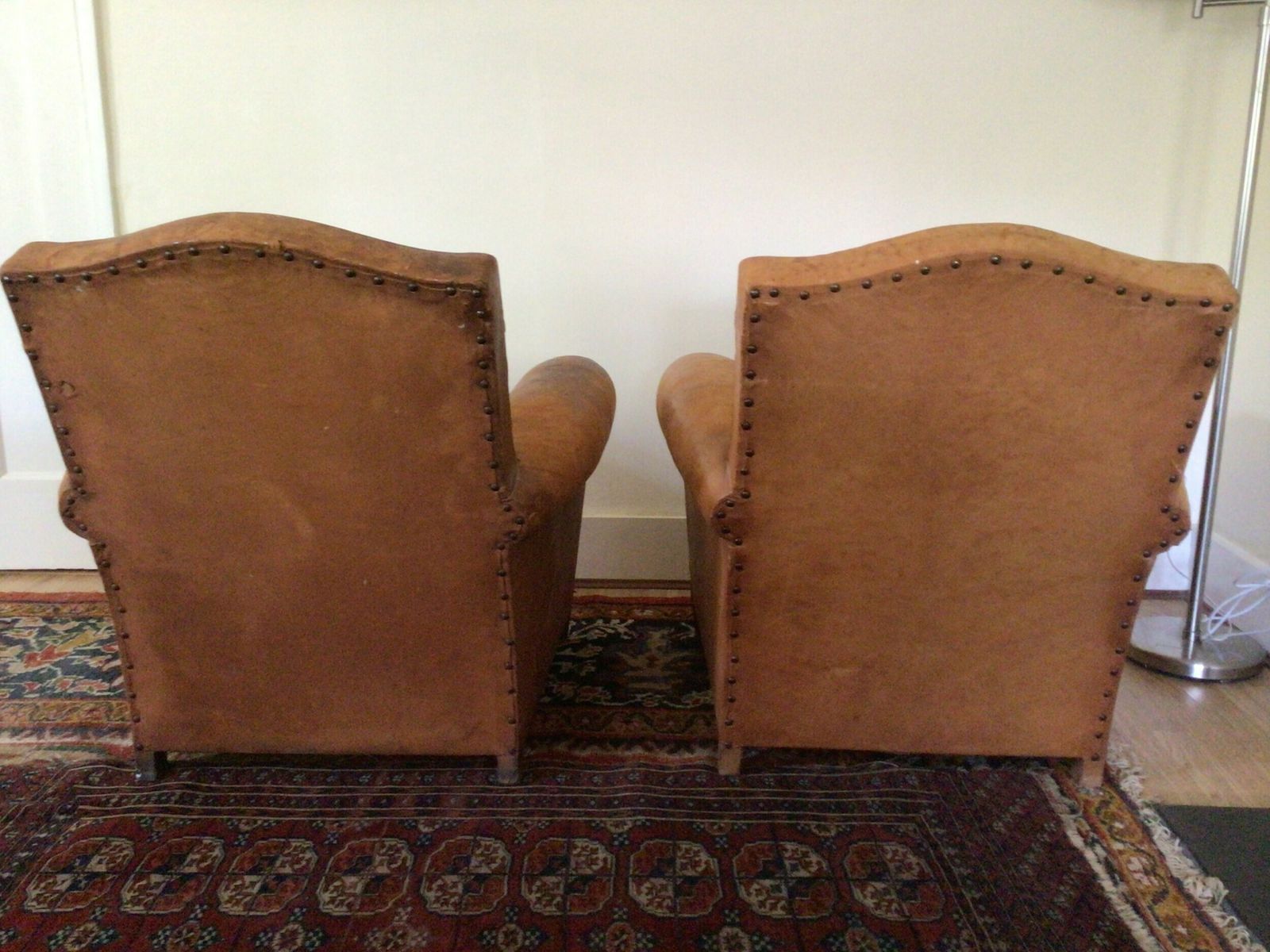 Pair Of Art Deco Leather Club Armchairs photo buy