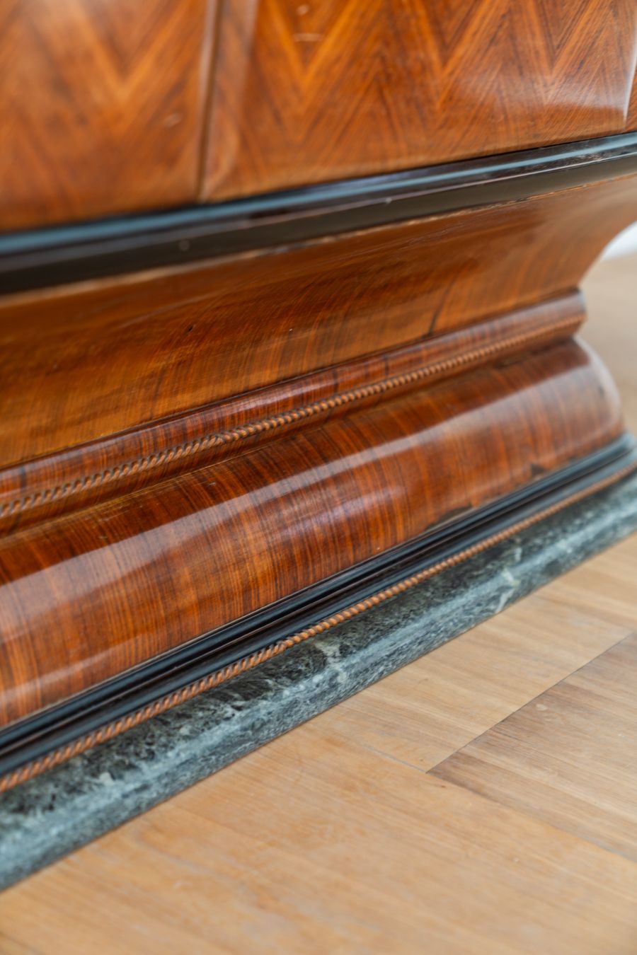 photo buy 1950s Buffet Furniture In Rosewood, Marble Base And Glass Top