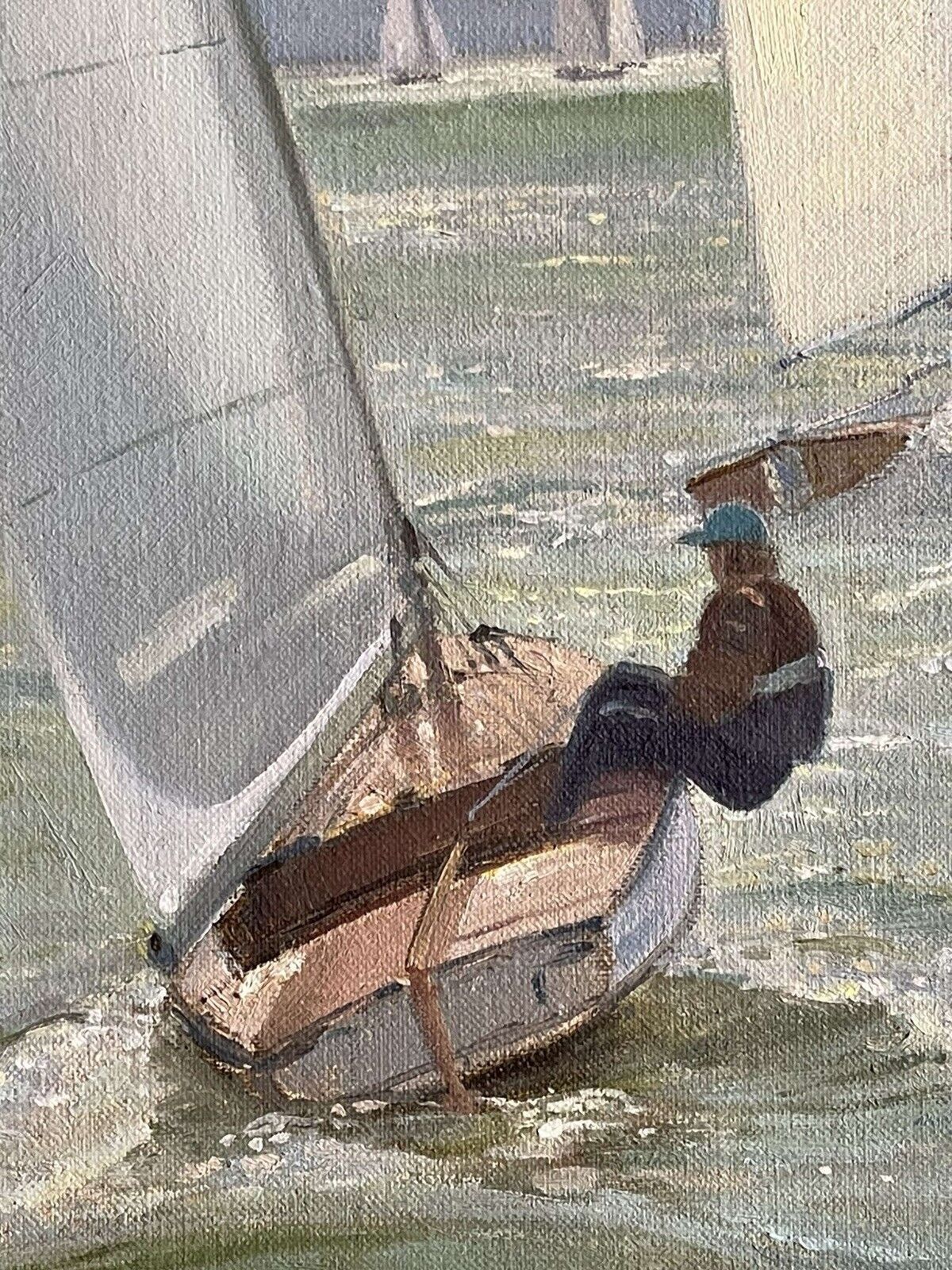 Timothy Easton “ Around The Bouy” Original Oil Painting On Canvas photo 900.0