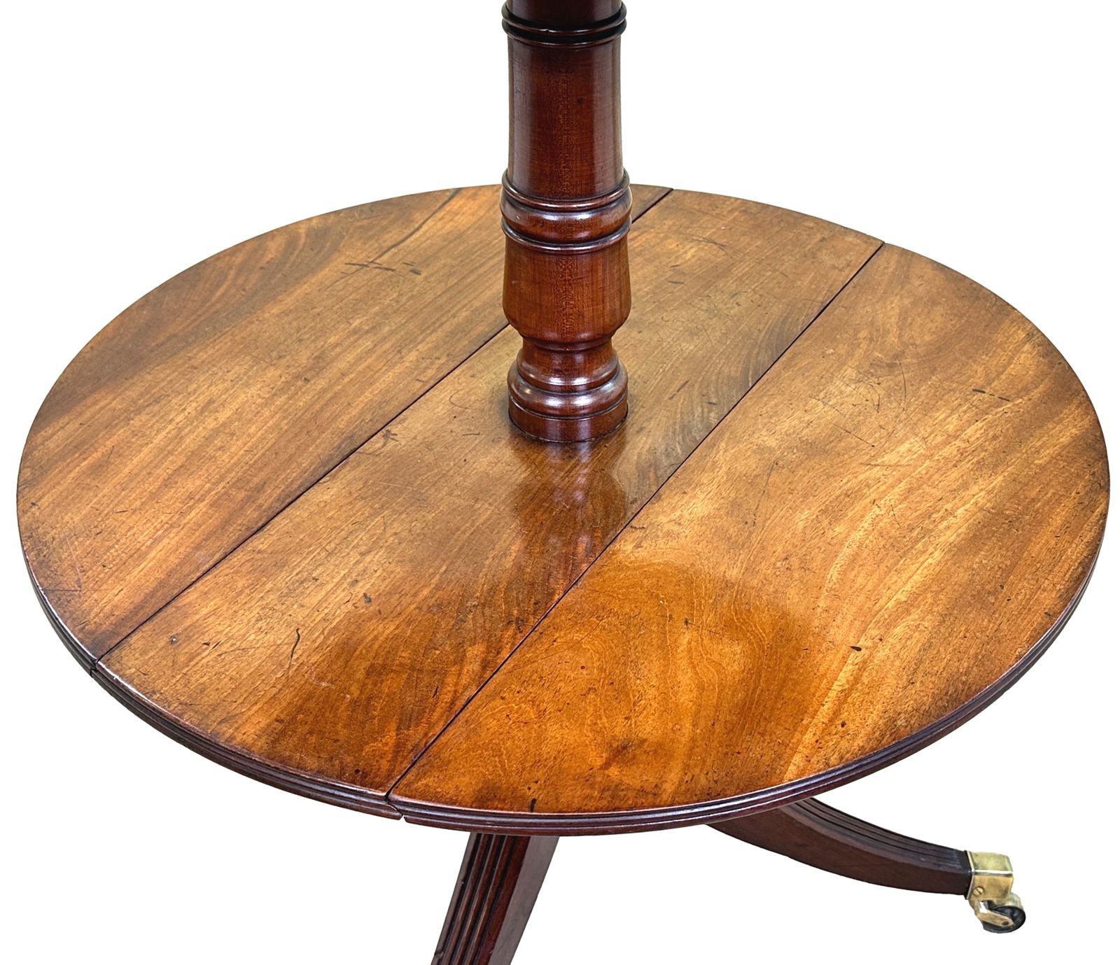 Georgian Mahogany Folding Dumbwaiter (England, Circa 1800) photo vintage