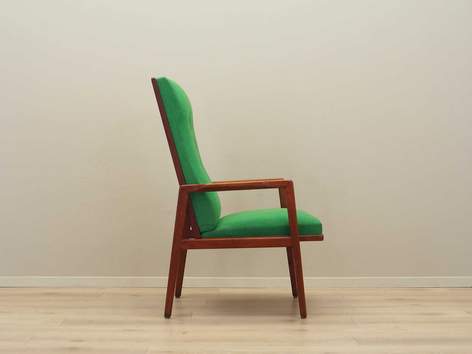 Teak Green Armchair, Danish Design, 1970s, Production: Denmark photo buy