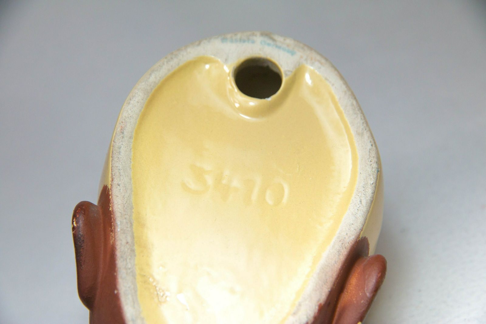 photo for sale Rare Vintage Mid Century Ceramic Wall Mask By Cortendorf   Young Boy