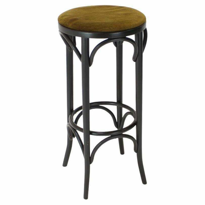 Midcentury Bar Stool Ton, Czechoslovakia 1980s
