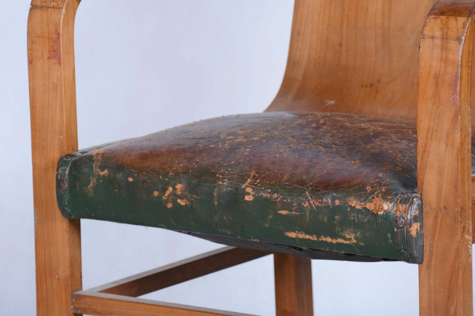 Restored Artdeco Cherry Tree Armchair, J. Halabala, Up Zavody, Czechia, 1930s photo 1650.0