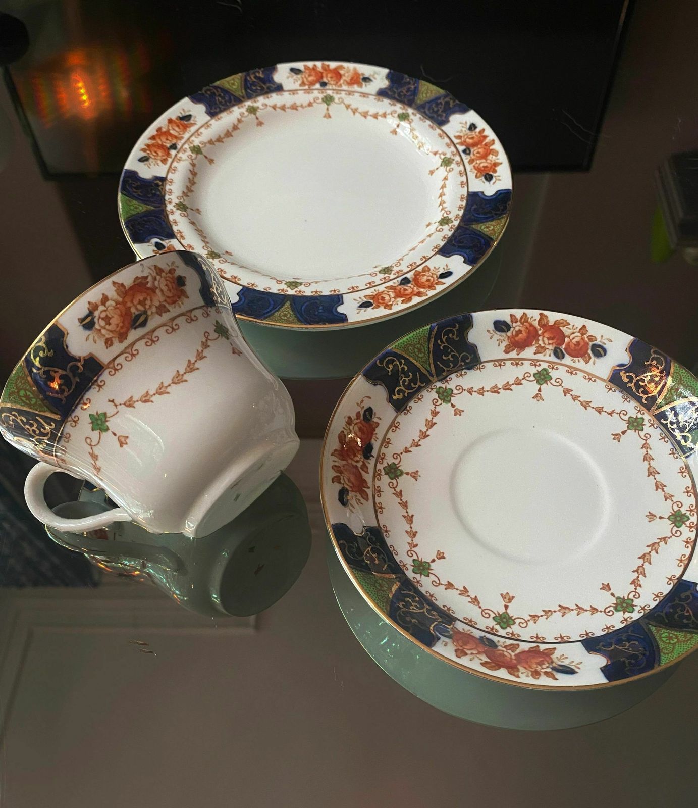 Beautiful Millwood Wood And Sons Semi Porcelain 1900's Tea Set