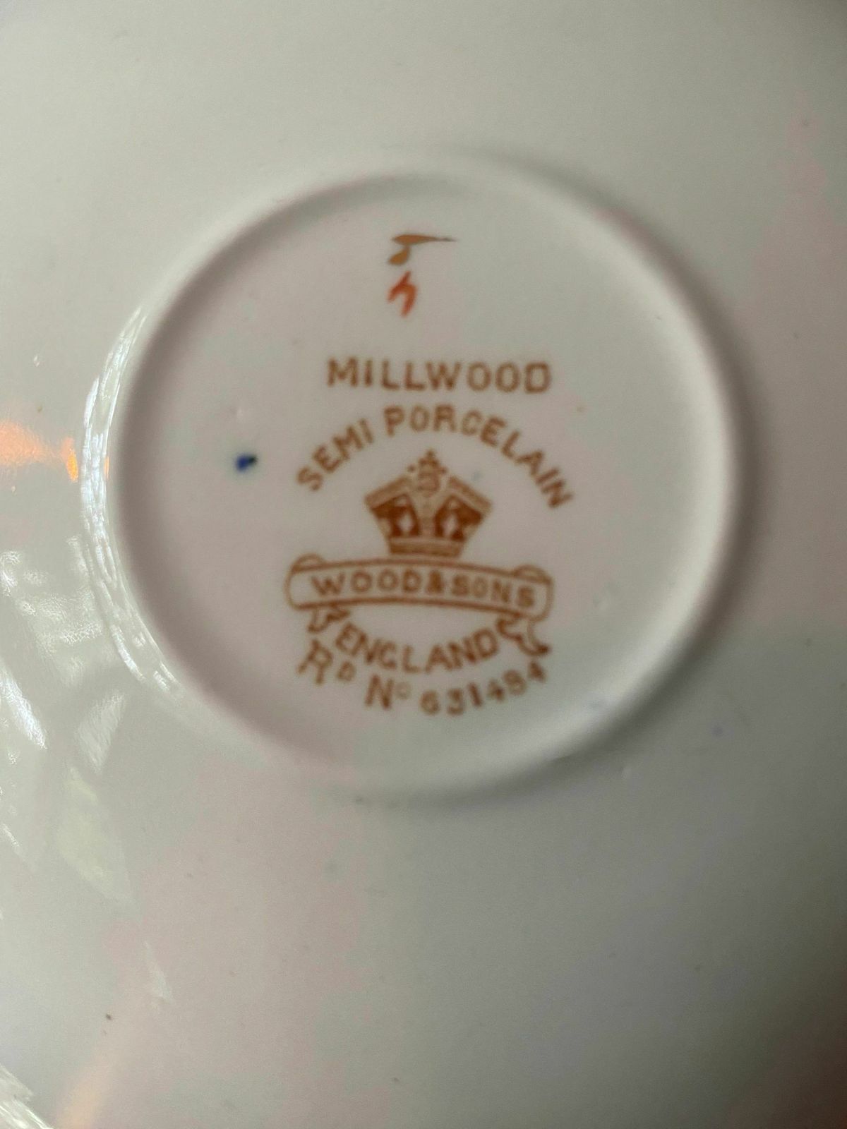 Beautiful Millwood Wood And Sons Semi Porcelain 1900's Tea Set photo for sale