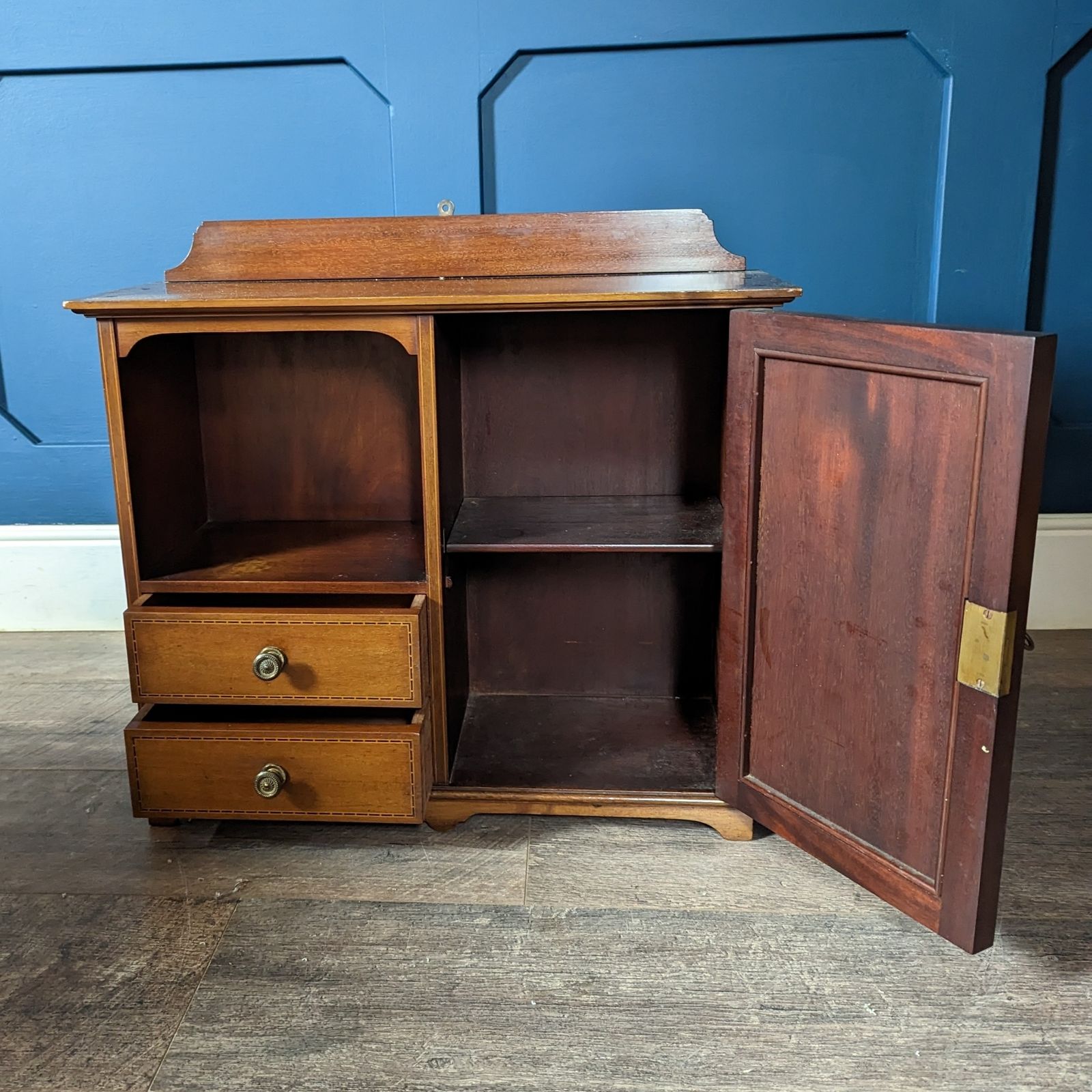 Late 19th Century Inlayed Satinwood "Smokers" Cupboard photo Furniture