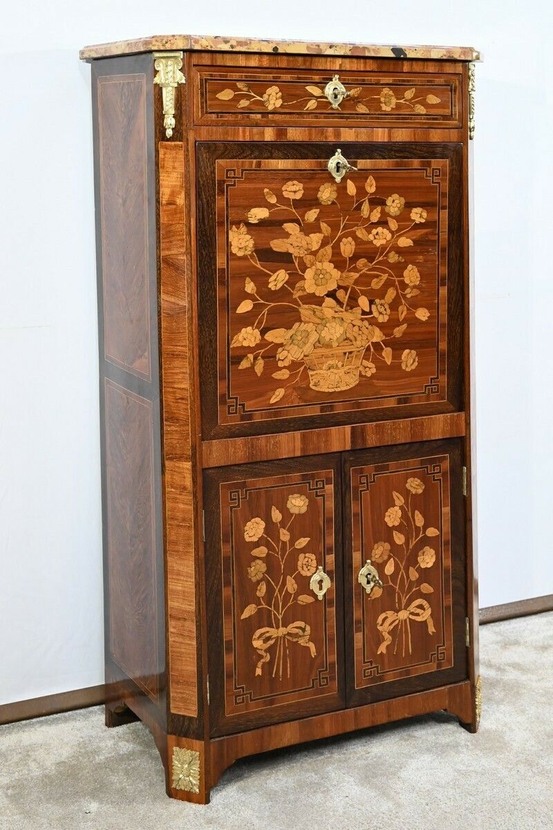 Small Mahogany And Amaranth Secretaire, Louis XVI – 18th Century photo for sale