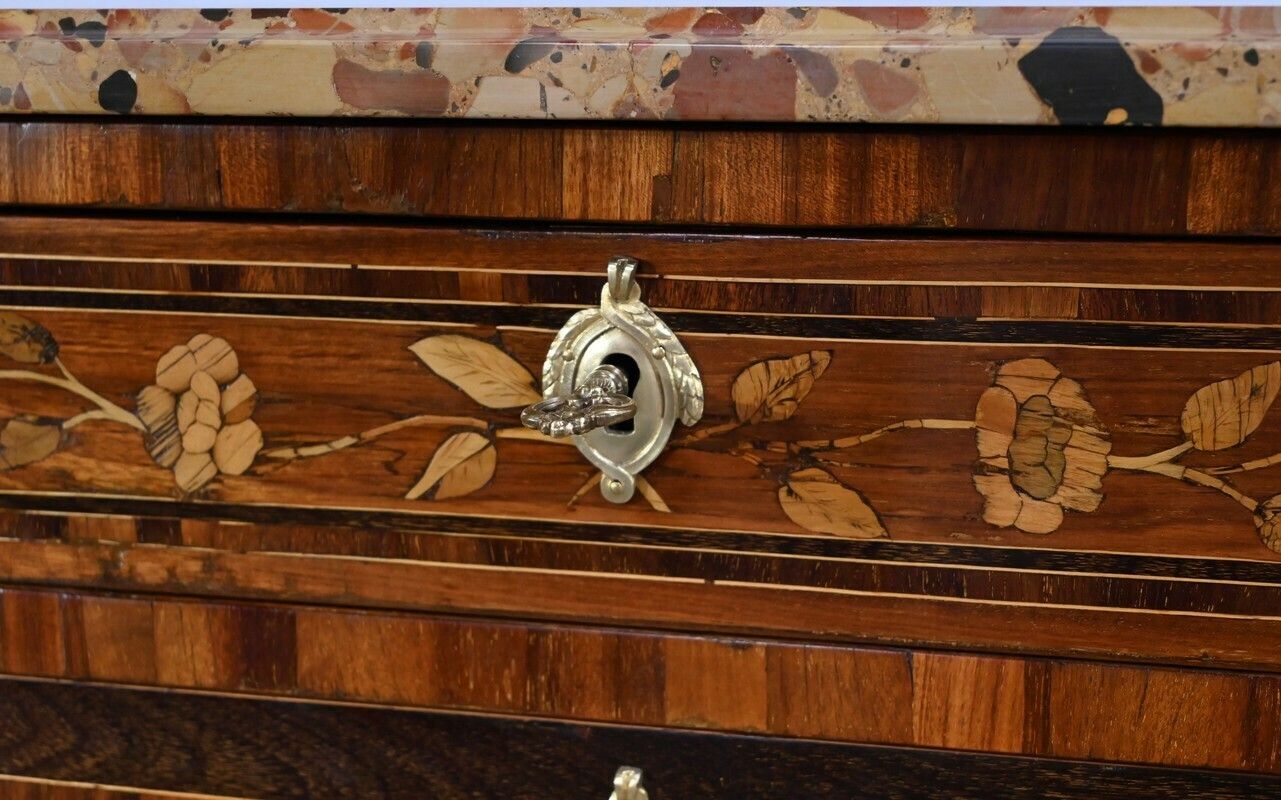 Furniture Small Mahogany And Amaranth Secretaire, Louis XVI – 18th Century photo