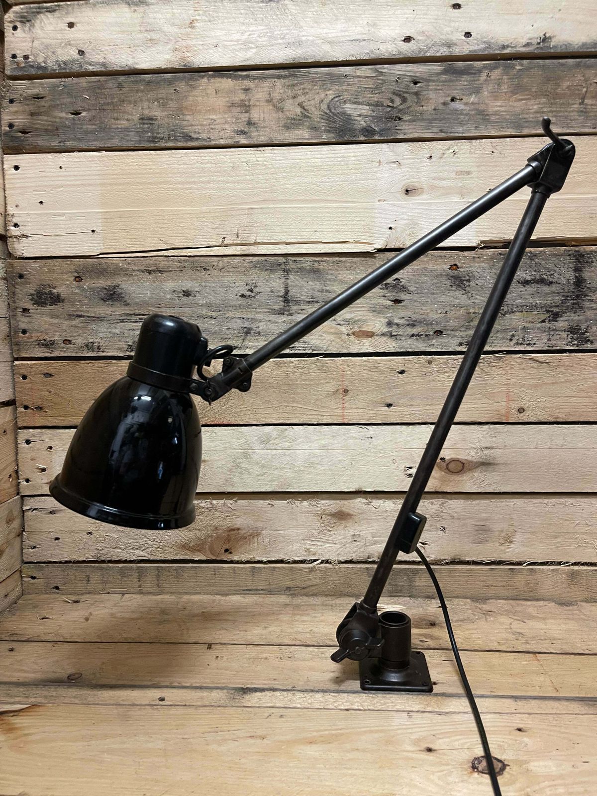 1930s German Made Fabrilux Work Top / Wall Mountable Task Lamp photo for sale