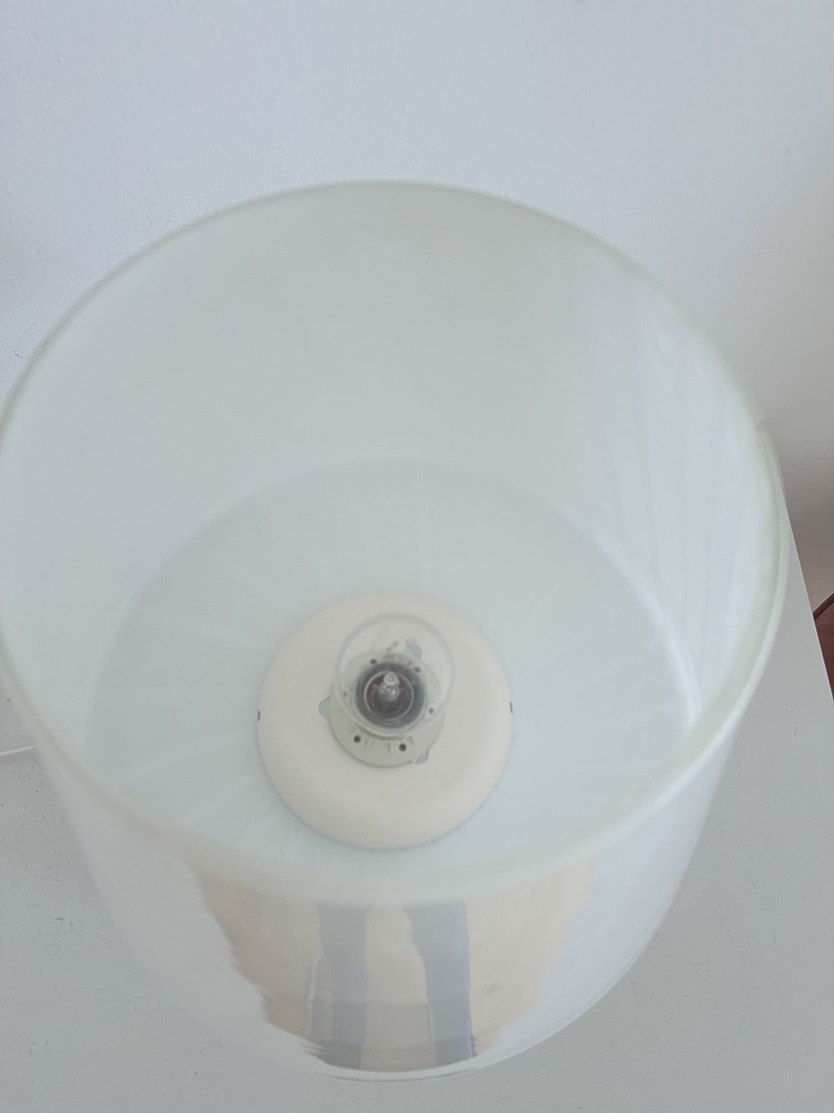 photo furniture Italian Large Murano Glass Mushroom Table Lamp With Swirl Glass, 1970s