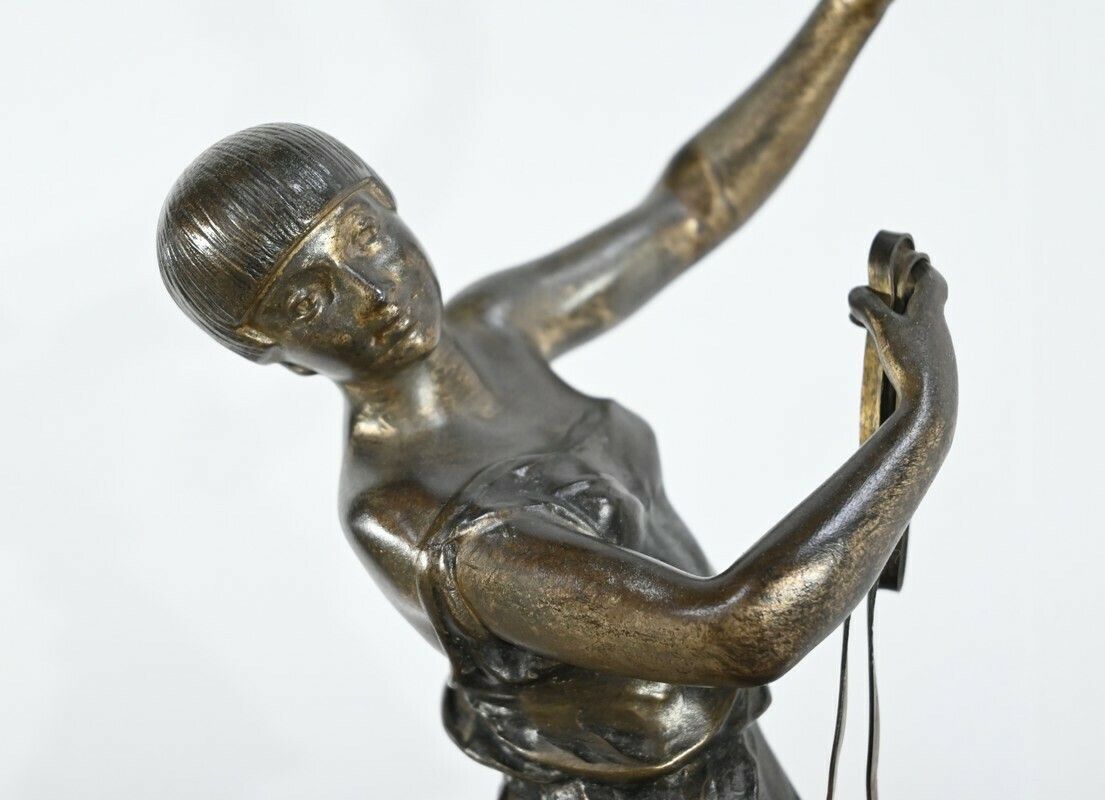 Spelter And Marble Sculpture, Art Deco – Early 20th Century photo buy