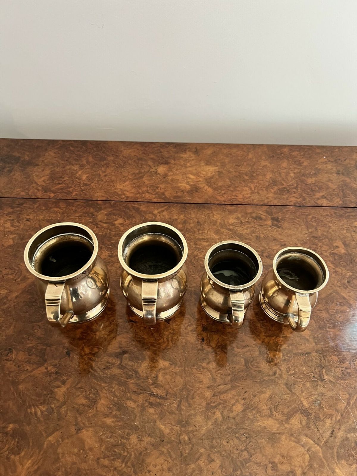 Rare Set Of Four Victorian Bell Shaped Tankards photo 325.0