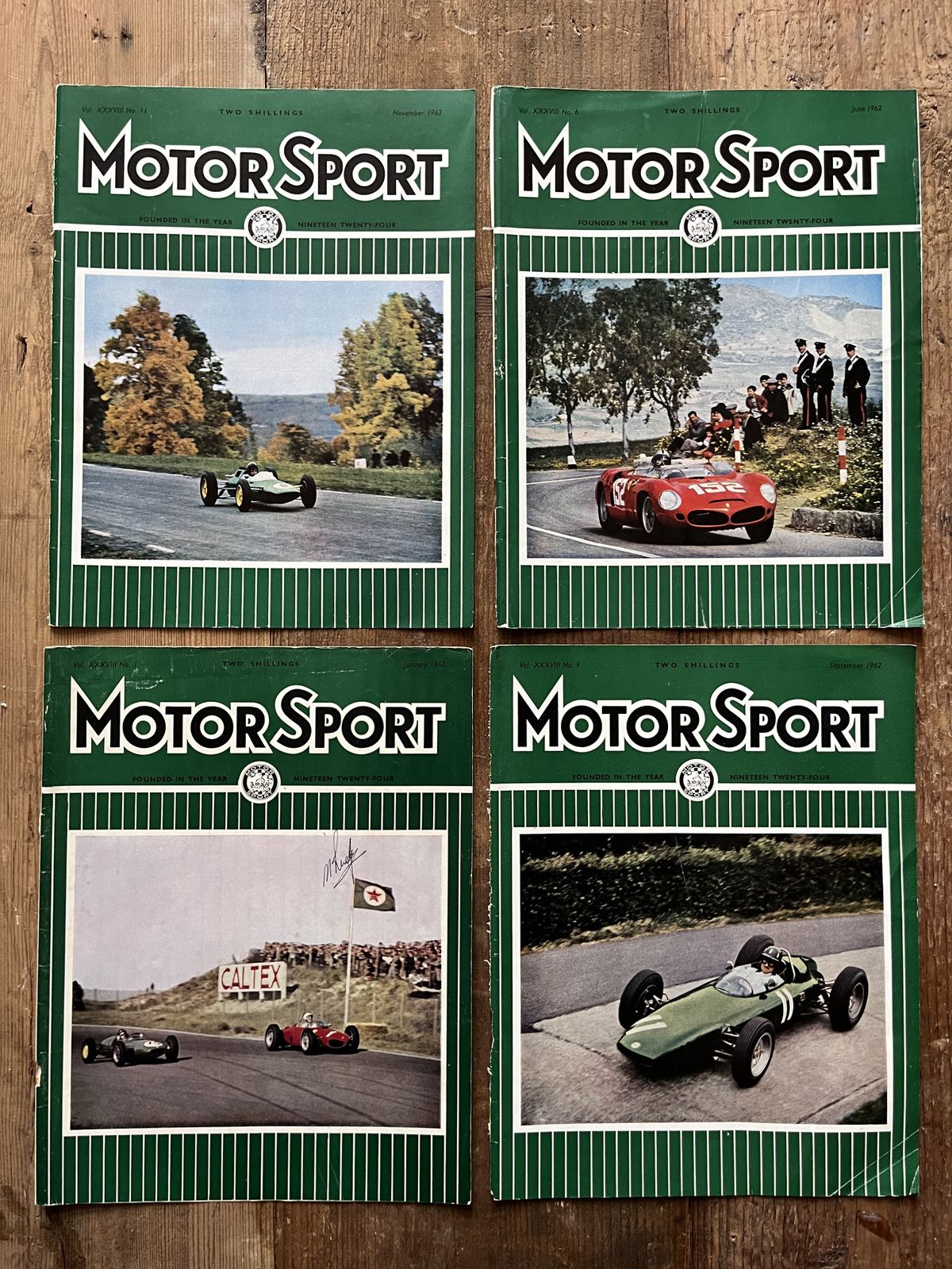 Vintage Motor Racing Artwork 1962 photo vinterior