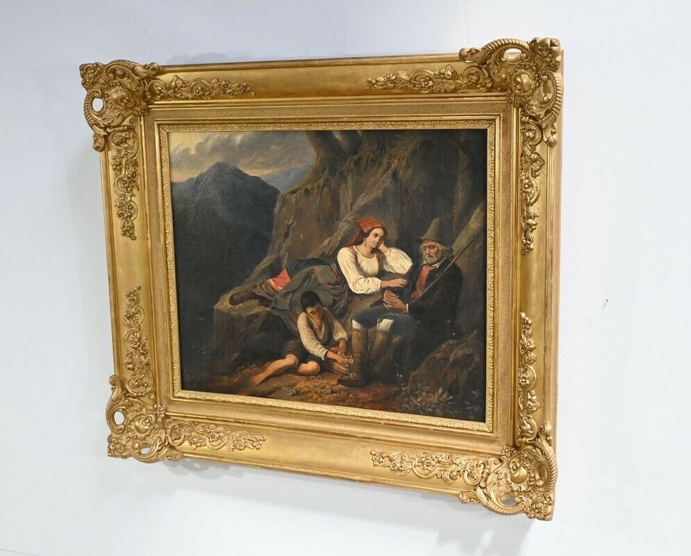 Oil On Canvas, 19th Century School – Mid 19th Century photo for sale