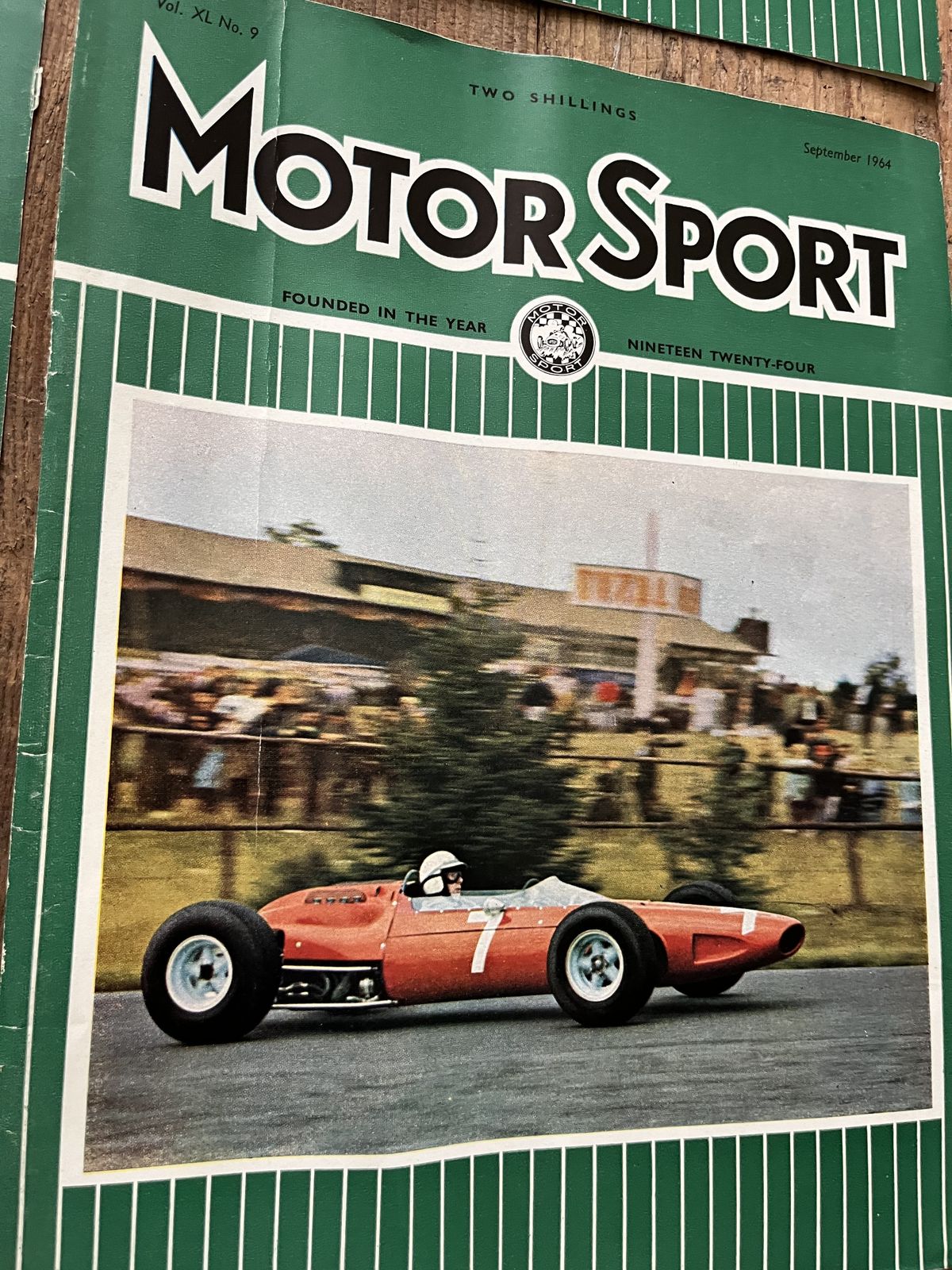 Vintage Motorsport Magazine Artwork 1964 photo furniture