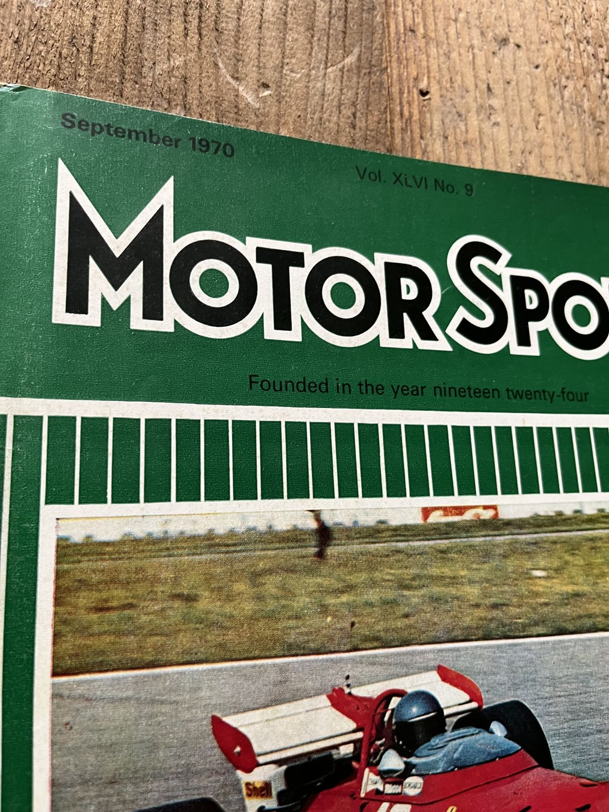 Vintage Motorsport Magazine Artwork 1970 photo furniture