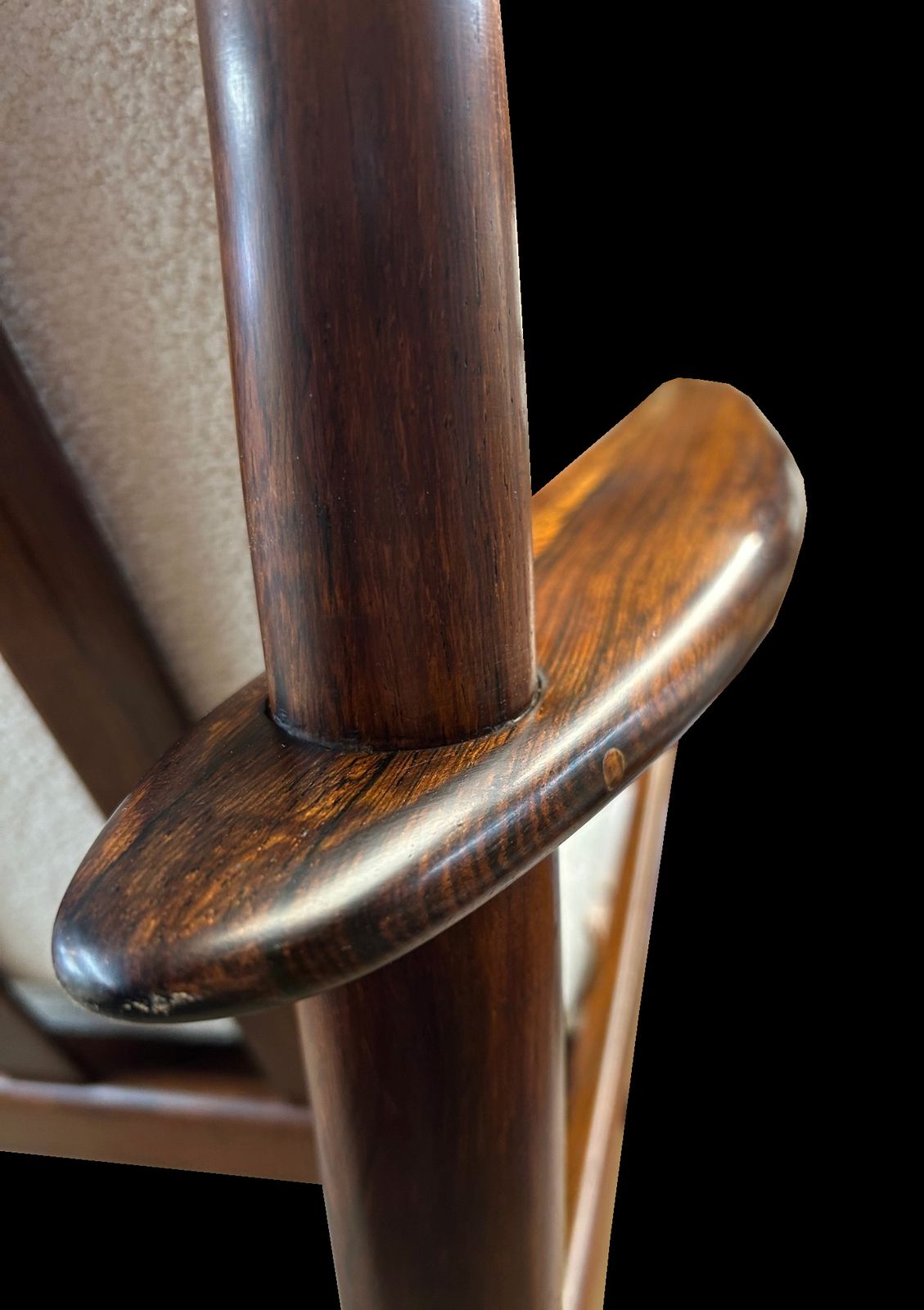 Danish Santos Rosewood Model 56 Armchair By Grete Jalk For Poul Jeppesen photo 2950.0