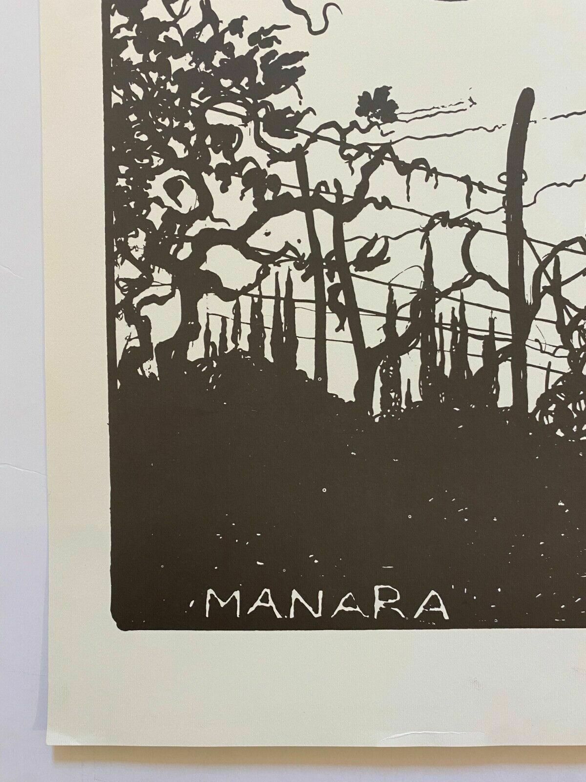 Milo Manara, 1980 Ca   Valpolicella   Original Vintage Affiche Cm 100 X 70 photo vinterior