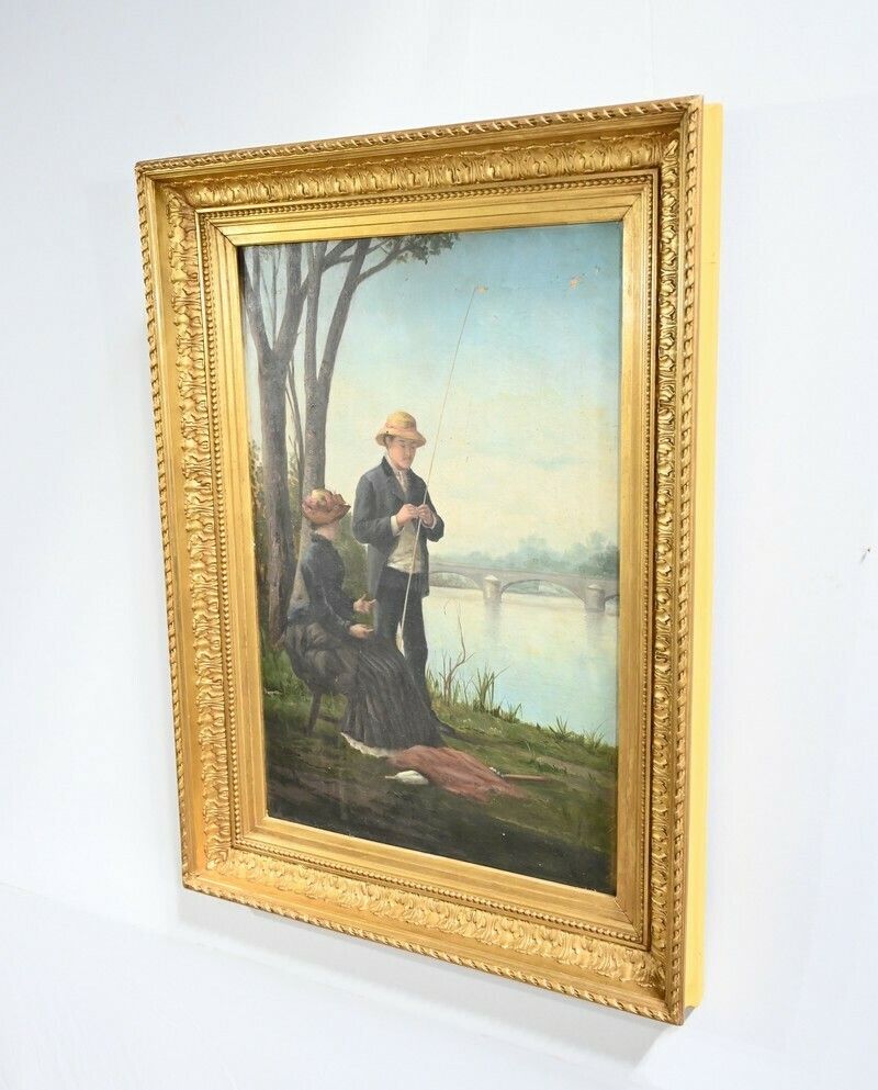 The Angler, 19th Century School – Late 19th Century photo for sale