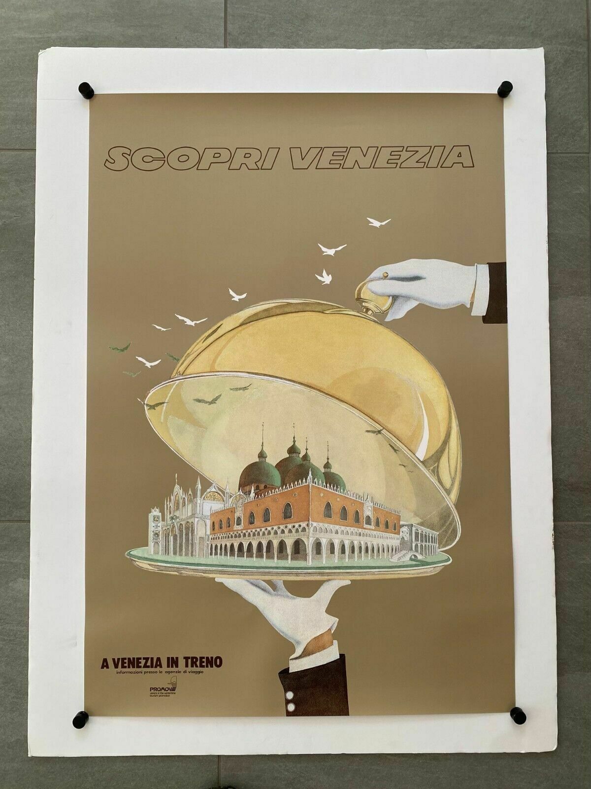 Anonymous, 1990s   Discover Venice   Original Advertising Poster Ca photo furniture
