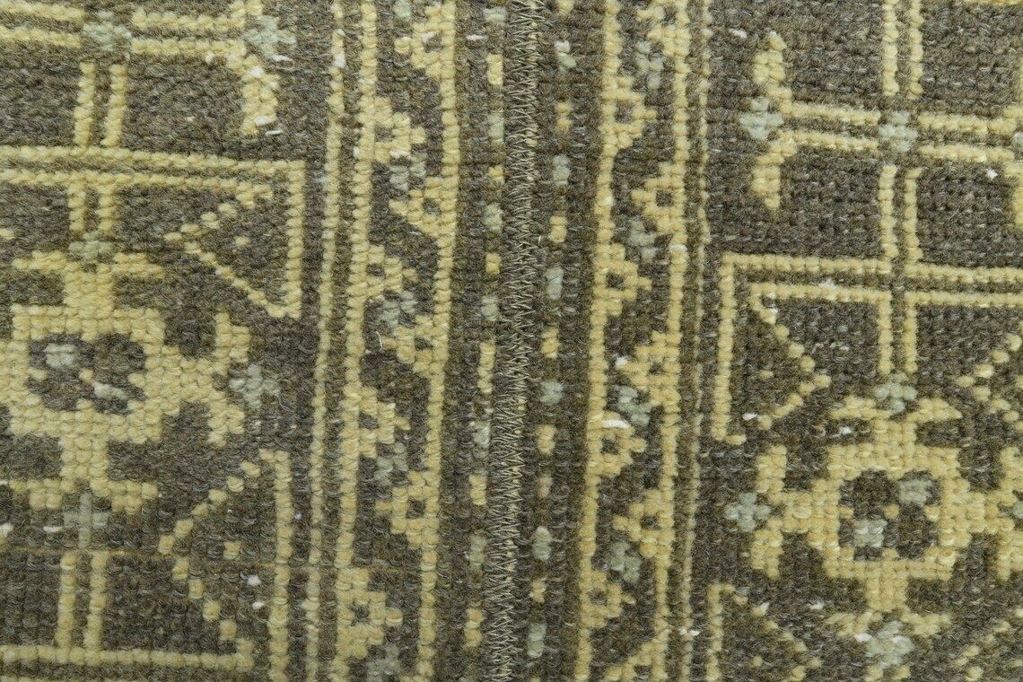 2x9 Vintage Turkish Oushak Narrow Runner, Handmade Wool Carpet, Kitchen Hallway Rug, One Of A Kind, Anatolian, Farmhouse Decor, Patchwork photo vintage