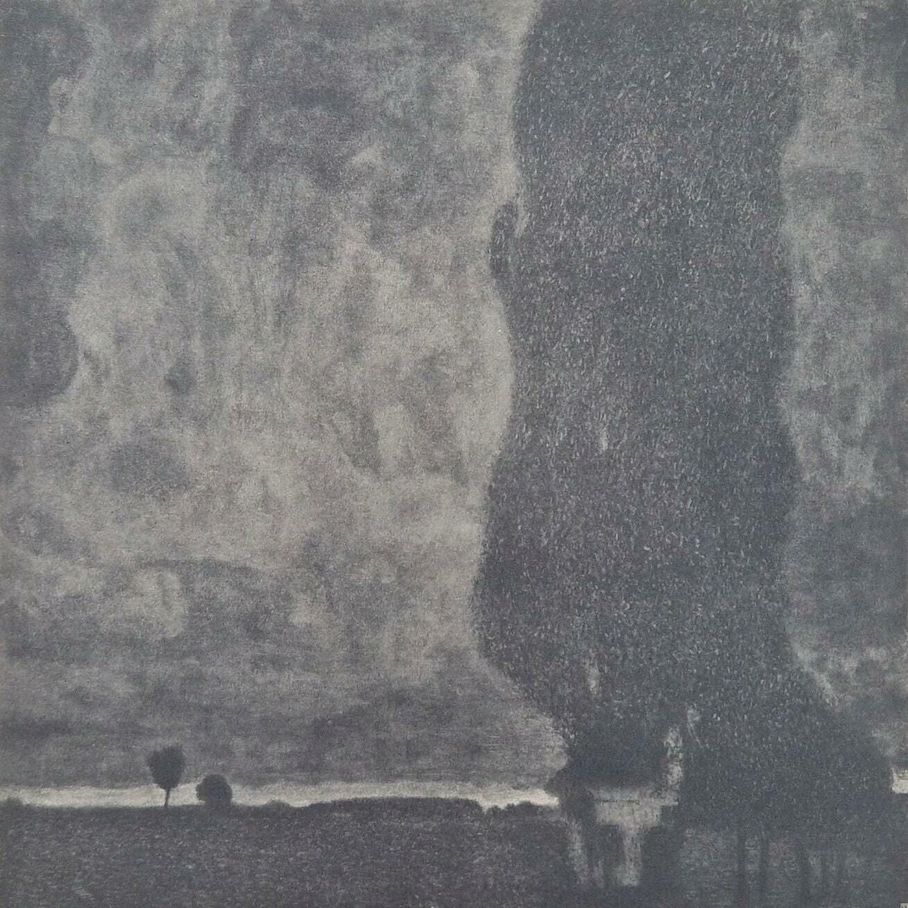 Gustav Klimt Thunderstorm Collotype On Paper, Das Werk 1914, Art Nouveau Wall Art Print photo for sale