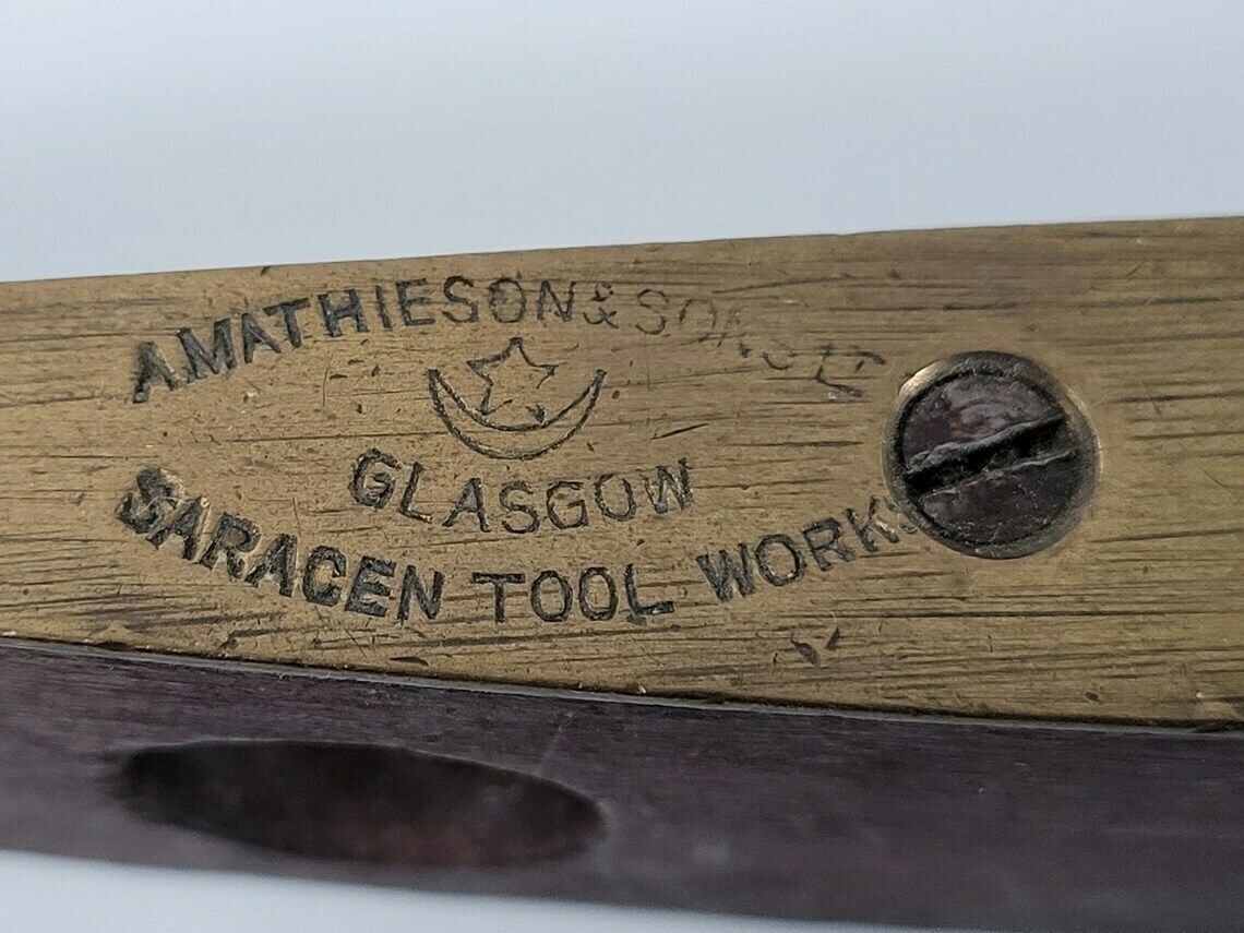 Set Of Three Antique Spirit Levels / A. Mathieson Of Glasgow / Antique Tools photo for sale