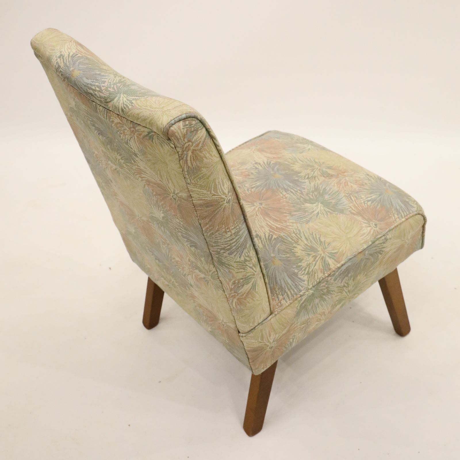 Vintage Low/Bedroom/Parlour Chair Recent Upholstery Free Uk Delivery photo 247.0
