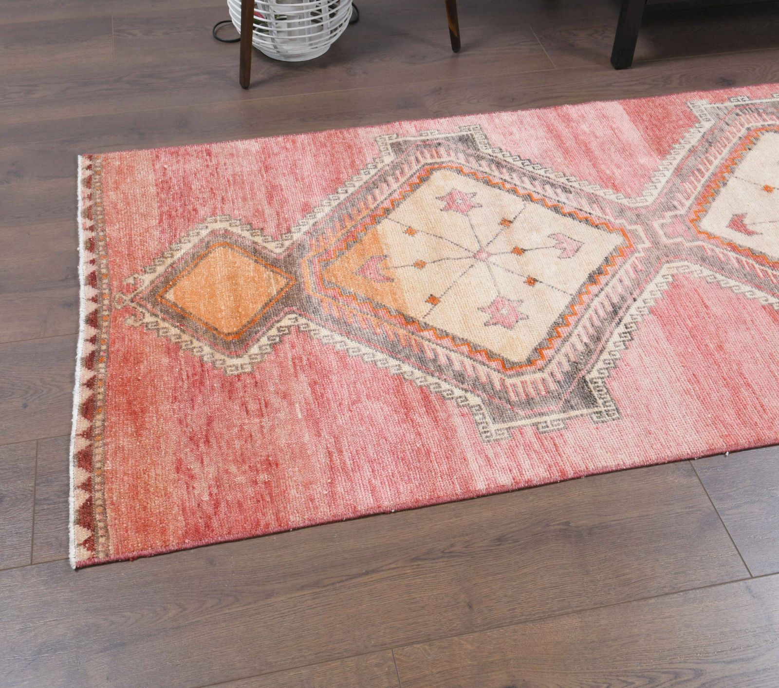 3x11 Vintage Turkish Nomadic Runner, Oushak Handmade Wool Rug, Hallway Rugs, Anatolian Farmhouse Decor, One Of A Kind, Red Carpet photo furniture