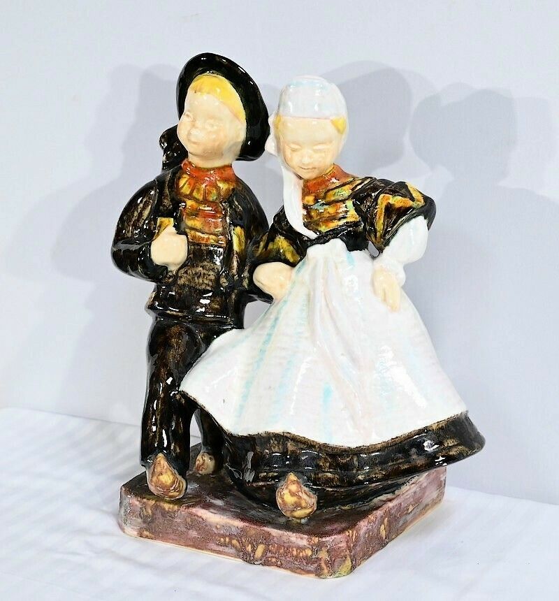 Earthenware Sculpture, Signed Bel Delcourt, Hb Henriot – 1960 photo for sale
