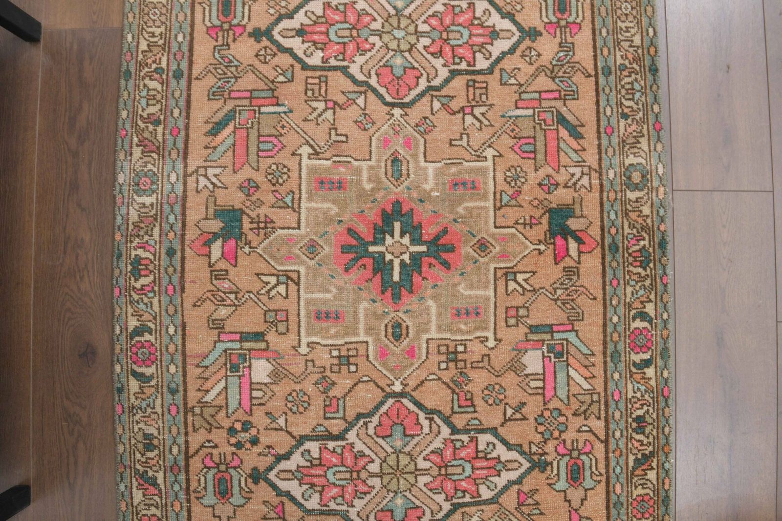 3x12 Vintage Runner, Oushak Runner, Handmade Wool Floral Hallway Rugs, Anatolia Farmhouse Decor One Of A Kind, Ethnic photo furniture