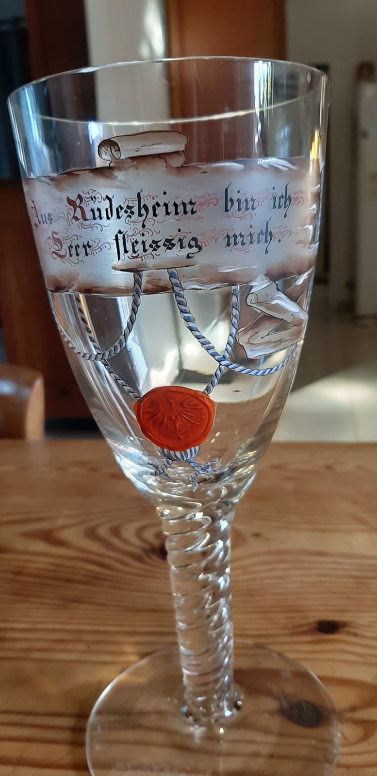 Large German Crystal Glass, 1940s photo for sale