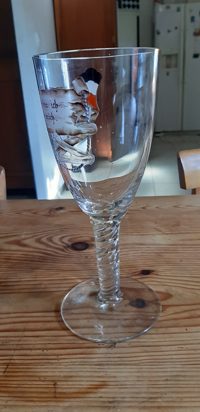 Large German Crystal Glass, 1940s photo Home Decor