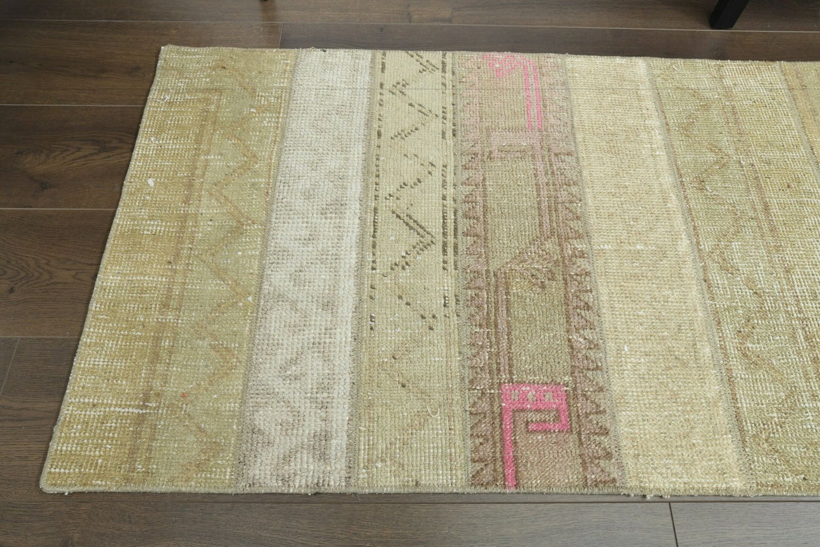 2x9 Vintage Turkish Patchwork Runner, Oushak Handmade Wool Rug, Ikat Hallway Rugs, Farmhouse Decor, One Of A Kind Anatolian Rug, Boho Chic photo buy
