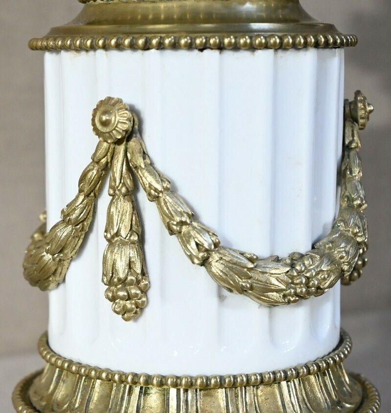 photo buy Ceramic Oil Lamp, Napoleon III Period   Mid 19th Century
