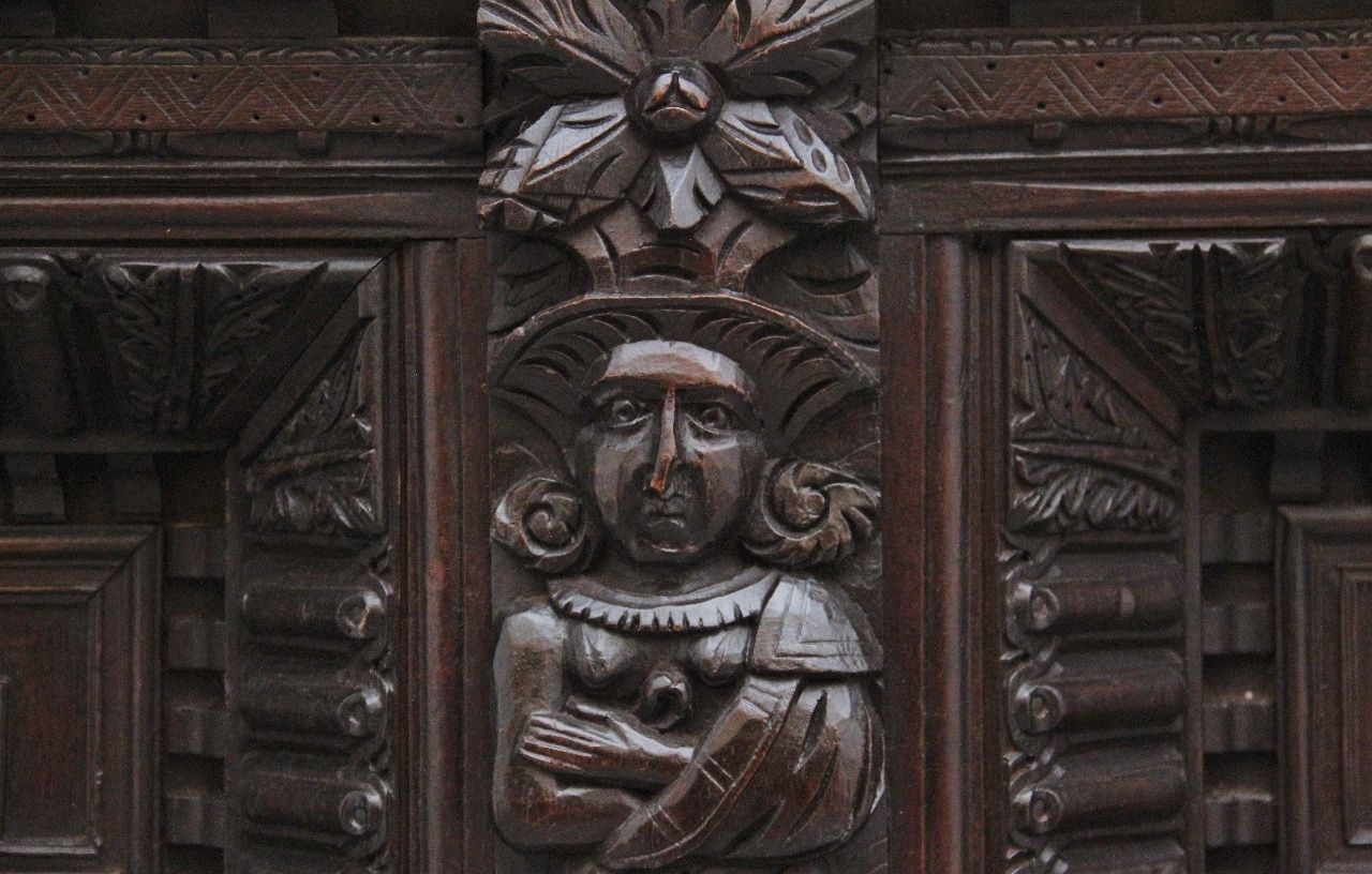 17th Century And Later Carved Oak Overmantle photo vinterior