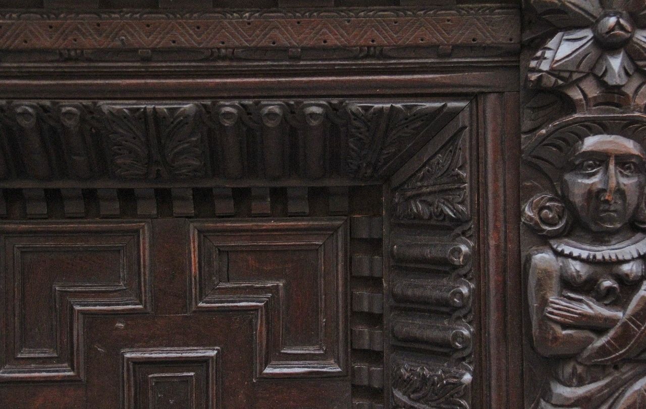 photo furniture 17th Century And Later Carved Oak Overmantle