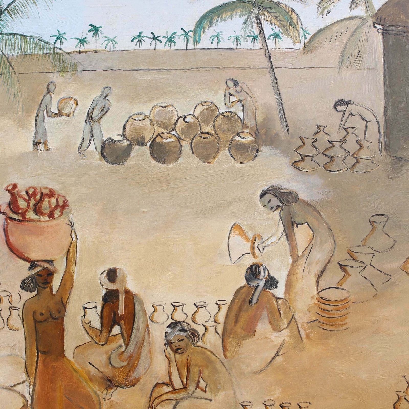 photo furniture Balinese Pottery Market' By Régine Van Den Broek D'obrenan (1931)