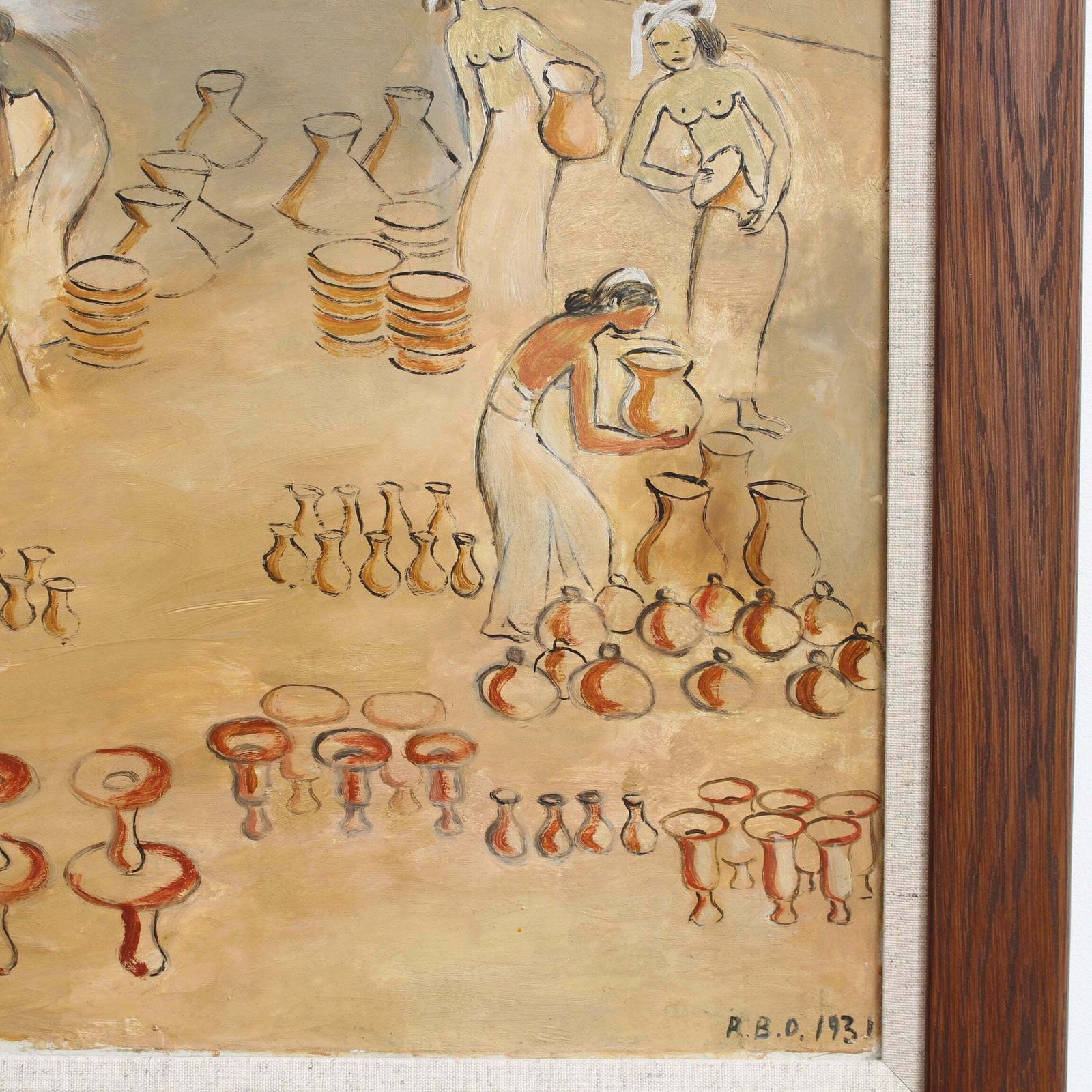photo buy Balinese Pottery Market' By Régine Van Den Broek D'obrenan (1931)