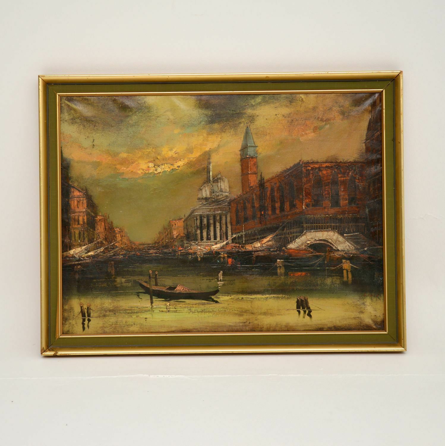 Antique Landscape Oil Painting Signed ‘Liner’