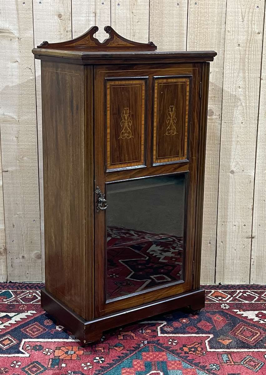 photo for sale 1 Door Mahogany Bookcase, English Work From The 19th Century