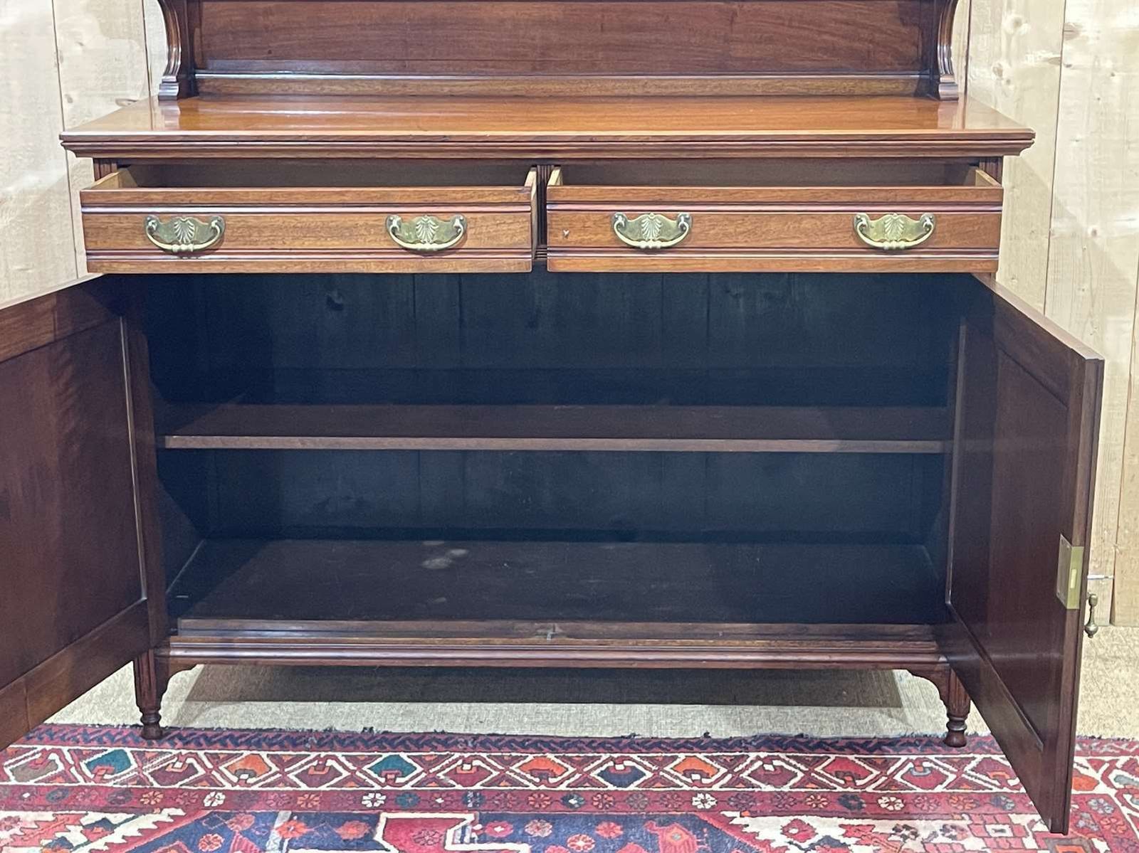 photo buy Early 20th Century English Art Nouveau Mahogany Sideboard